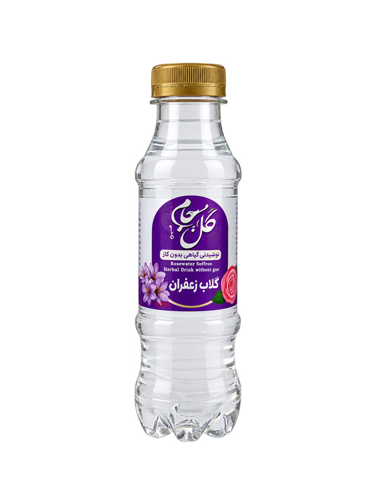 نوشیدنی گیاهی بدون گاز گلاب و زعفران گل جام نوشیدنی گیاهی بدون گاز گلاب و زعفران گل جام